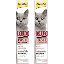 Gimcat Duo Paste Anti Hairball Tavuklu Malt Kedi Macunu 50 Gr X 2 Adet