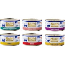 Nutri Feline 3 Çeşit Karma Tahılsız Yetişkin Kedi Konservesi 70 G X 6 Adet