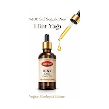 Hint Yağı 50 Ml %100 Saf Soğuk Pres Hekzansız Yoğun Besleyici Kaş Kirpik Saç Bakım Yağı