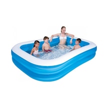 Bestway 12819 211x132x46 Cm Jumbo Dikdörtgen Şişme Havuz Çok Renkli