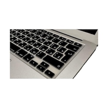 Rusça Klavye Koruyucu Silikon Apple Macbook Air 13 & Pro 13/15 İle Uyumlu Uk Iso Ters L Enter A1278 A1502 A1425 A1369 A1466 A1286 A1398 Siyah