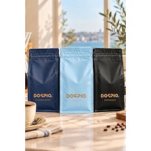 Doppio. 3'lü Tanışma Paketi I Crema + Espresso + Filtre Kahve I Öğütülmüş 3x250gr Filtre Kahve Makinesi