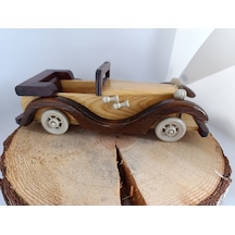 Ahşap Nostaljik Araba / Büyük Boy Ahşap Araba Mdl1004