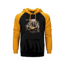 Ayreon Electric Castle Sarı Renk Reglan Kol Kapşonlu Sweatshirt Sarı