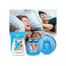 Gajeena Güçlü Solunum İçin Silikon Burun Klipsi - Uyku Kalitesini Artıran, Horlama Engelleyici Alet Mavi, 6 Adet