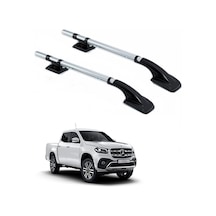 Mercedes X-Class Ara Atkısız Tavan Çıtası Port Bagaj Nikel