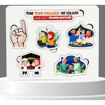 Moon Beavers İslamın Şartlarını Öğreniyorum Ahşap Puzzle 83018,ıslami Eğitici Öğretici Geliştirici Ahşap Sağlıklı Oyuncak