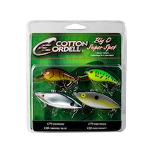 Cotton Cordell Big O Ve Super Spot Klasik 4'lü Paket Crankbait Balıkçılık Yemi, 2 Büyük O Yem Ve 2 Süper Spot Ye
