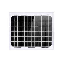 10w 12v Güneş Paneli Alüminyum Çerçeve Pil Şarj Cihazı Ev Şebekeden Karavan Tekne Kulübesi Araba Karavan Kamp B