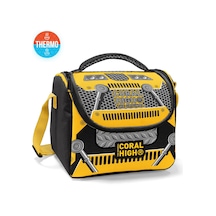 Coral High Kids Sarı Siyah Robot Desenli Thermo Beslenme Çantası 12785 Sarı - Siyah
