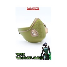 Kazanova Design Viper Maskesi Lastikli Giyilebilir Gerçek Boy Valorant Cosplay