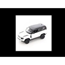 Kinsmart Land Rover Defender 90 Beyaz 1/36 Model Araba