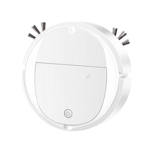 Akıllı Süpürme Robotu Ev Otomatik 3'ü 1 Arada Entegre Temizleme Makinesi Elektrikli Süpürge Şarj Edilebilir Beyaz