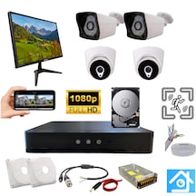Arna 4 Kameralı Monitör Ve 1tb Hdd Dahil Ahd Güvenlik Seti