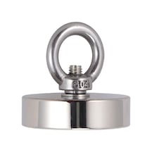 Süper Güçlü 60 Mm Çap Halkalı Büyük Neodyum Pot Mıknatıs, Magnet Fishing, Kurtarma Mıknatısı