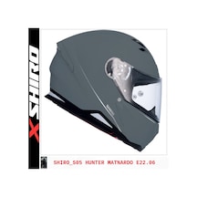 Shiro Fullface Hunter M.C Motosiklet Kaskı Nardo Gri