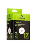Stıga 1110-2510-12 Table Tenis Ball Cup White - Pinpon Topu Beyaz 12'li