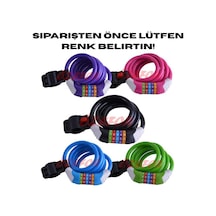 Halat Kilit Dolamalı 5 Li Değiştirilebilir Şifreli Renk Belirtiniz