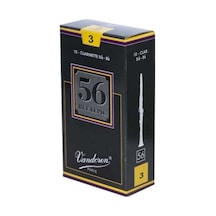 Vandoren Cr503 56 Rue Lepic Bb Klarnet Kamışı No: 3.0 Üst Segment/solist - 10'lu Kutu Kalınlaştırılmış Dip Yapısı, Odaklanmış Zengin Harmonik İçerik Ve Kristal Netliğinde Artikülasyon Uyum: Profesyonel Sib Klarnet İcracıları İçin Özel Seri