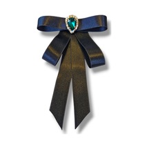 Siyah Saten Zirkon Taşlı Broş Yaka İğne, Okul Çanta Gömlek Tişort 113 Beyaz