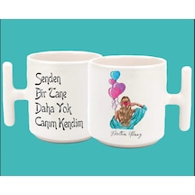 İsimli Senden Bi Tane Daha Yok Canım Kendim Baskılı T Kulp Kupa 4