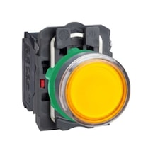 Schneider Electric XB5AW35B5 22 MM Yaylı Dönüş 1NA 1NK 24V Turuncu Komple Işıklı Buton