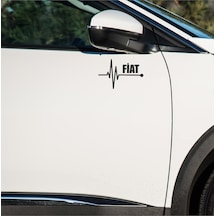 Fiat Coupé Sticker Sol Sağ Yan Ayna Altı Araç Markalı Sticke