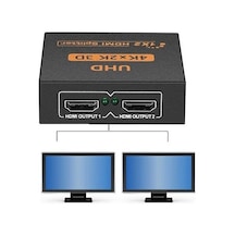 2 Port Hdmi FHD UHD 4K HDMI Monitör Splitter Aktif Çoklayıcı
