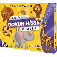 Yabani Hayvanlar 12 Büyük Parça Dokun Hisset Puzzle