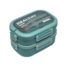 Ml Sızdırmaz 2 Kaseli 304 Paslanmaz Çelik Lunch Box Yeni Nesil Sefer Tası Kaşıklı Askılı -1267580 Çok Renkli