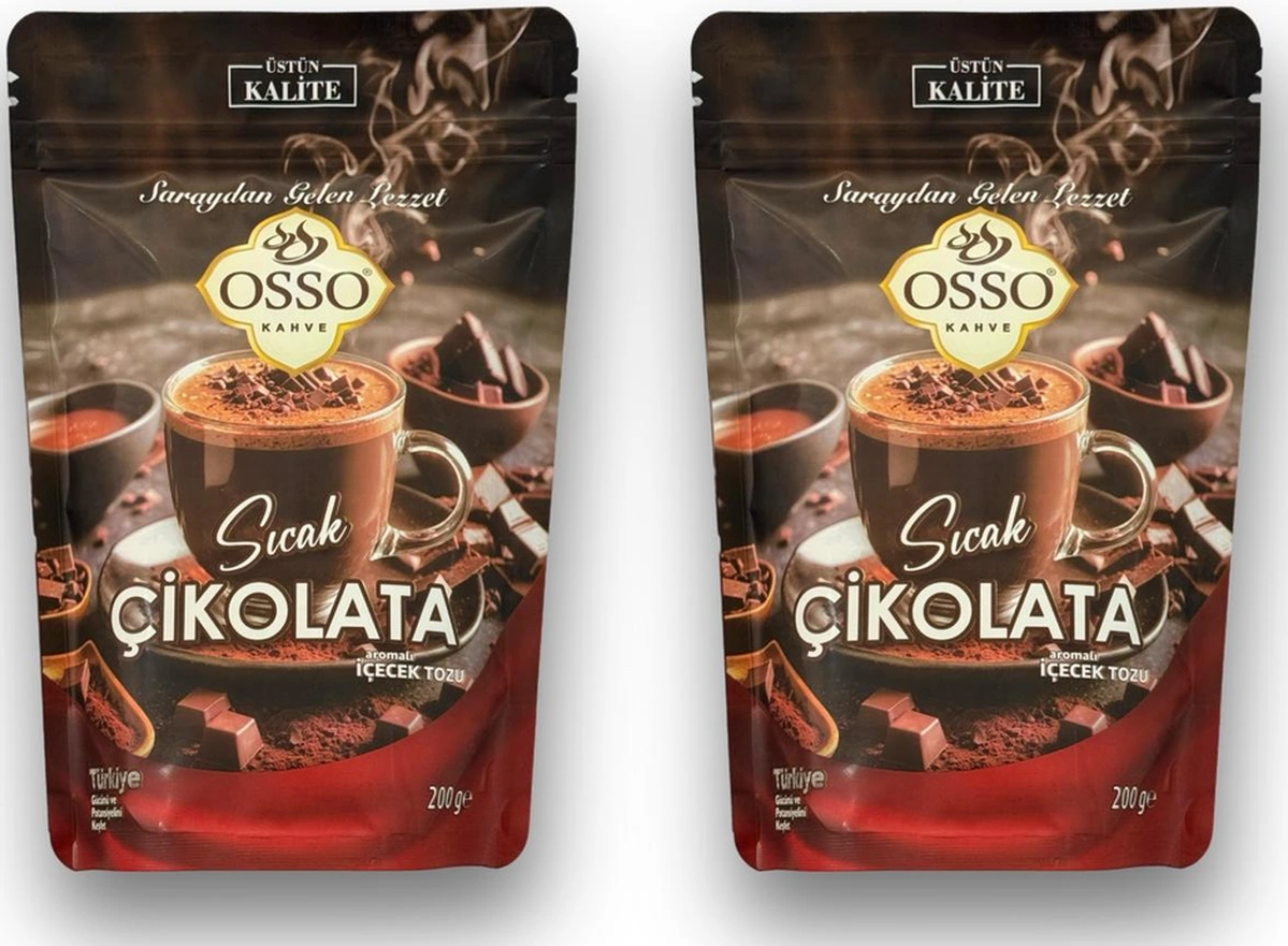 Osso 2'li Sıcak Çikolata 2x200 400gr Diğer