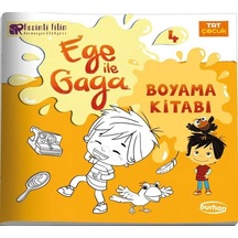 TRT Çocuk Ege ile Gaga Boyama Kitabı 4- Burhan Yayıncılık