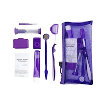 8 Adet/takım Ortodonti Diş Bakımı Fırça Seti Diş Temizleme Diş Telleri Diş 1 Set Purple