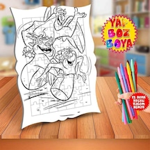Eğlenen Hayvanlar Eğitici Boyama Puzzle Tablo Çocuk-410