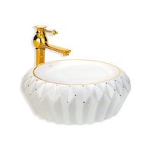 Eva Banyo Lena E-8138 Tezgah Üstü Porselen Lavabo