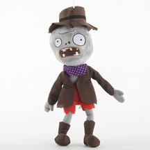 1 Adet 30  CM Zombiler Peluş Bebek Pvz Kovboy Zombi Peluş Yumuşak-Belirtilmemiş