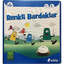 Zeküp Renkli Bardaklar Zeka Oyunu
