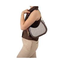 Omuz Çantası Kadın Silver Polo 1168-47818 Sılver Polo Bayan Çantası M191 Kahve Sarı-mat Kahve Çok Renkli