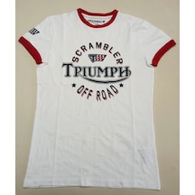 Motosiklet T-shirt TRİUMPH SCRAMBLER BİSİKLET YAKA KISA KOL TSHİRT