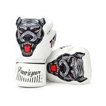 Titan Sport Beyaz Pitbull Siyah Desenli Fgr Model-6 Boks Eldiveni Çok Renkli