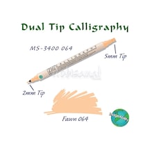 Zig Calligraphy Çift Uçlu Kaligrafi Kalemi 2 Mm + 5 Mm 064 Fawn