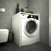 Çamaşır Makinesi Alt Dolabı - Beyaz Çok Renkli
