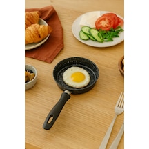 Granıt Dokum Yuvarlak Mını Sos Tavası- Rss301 -120 Mm Siyah