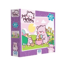 Pembe Kedi Puzzle 60