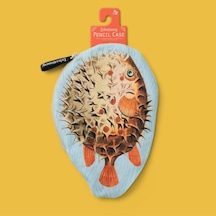If Eclectionery Balon Balığı Desenli Pamuklu Fermuarlı Kalem Kutusu