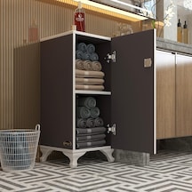 Kenzlife kilitli dolap rana39 gri 68*39*39 banyo dolabı hazır mutfak ofis kiler kitaplık evrak ayaklı