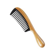 Sorendy Pelesenk Ağaç Kaplamalı Kemik Tarak 20 Cm At-105 Geniş Dişli Ahşap Saç Tarağı Doğal