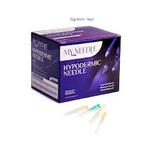 My Needle 34g X 4mm Mezoterapi İğne Ucu-steril Mezoterapi İğnesi 100 Adet