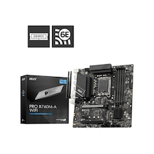 MSI Pro B760M-A WIFI Intel B760 6800 MHz (OC) DDR5 Soket 1700 mATX Anakart