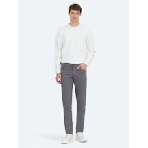 Kip Antrasit Dokuma Slim Fit Casual Pamuk Karışımlı Pantolon Antrasit -